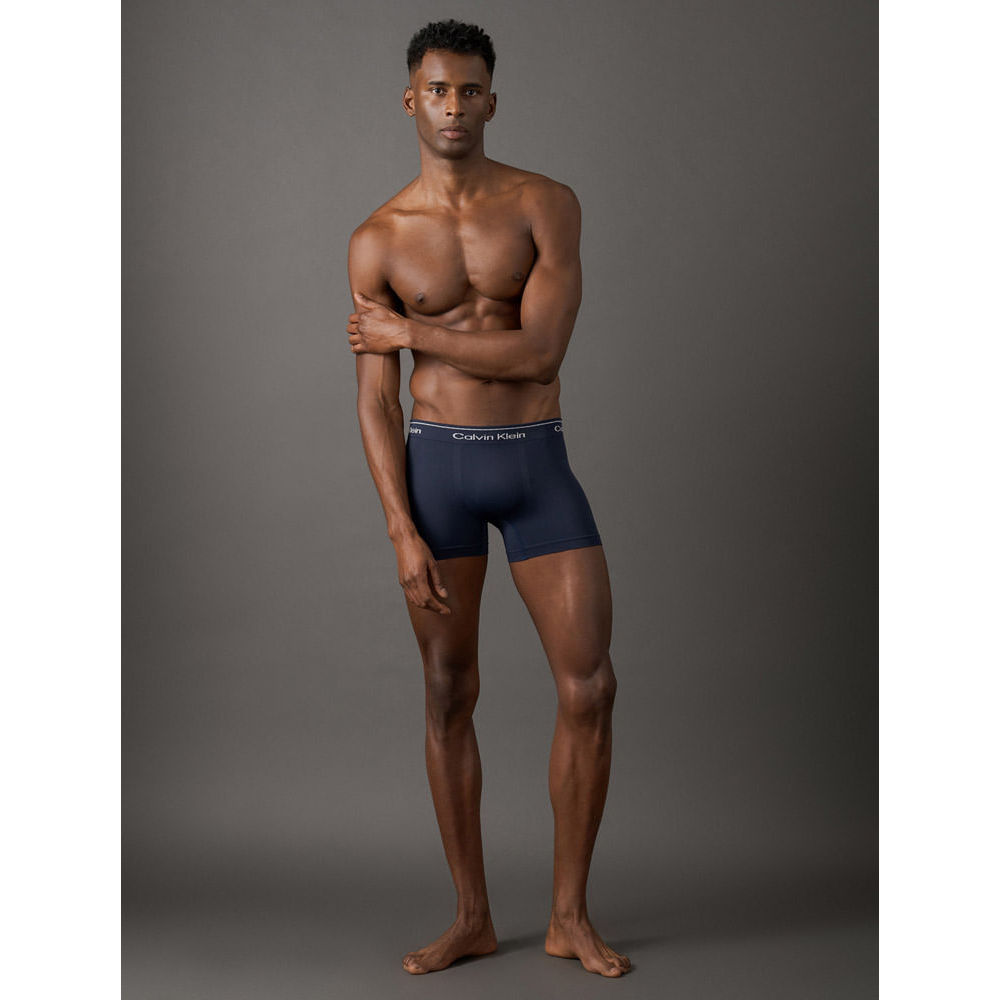 Detalhes do Cueca Trunk Modern Cotton Seamless Calvin Klein Underwear - Azul Escuro