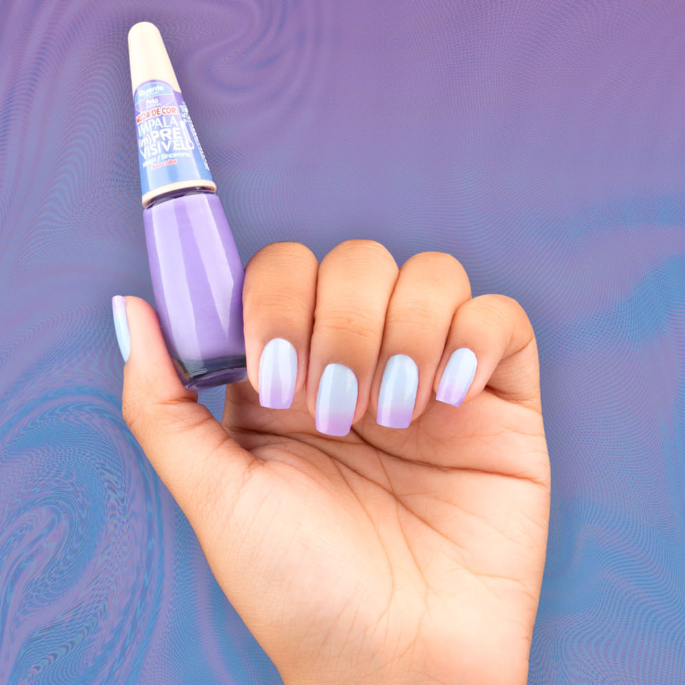 Detalhes do Esmalte Impala im Previsível Duo Color Cremoso Cor Meiga e Sincerona 7,5ml