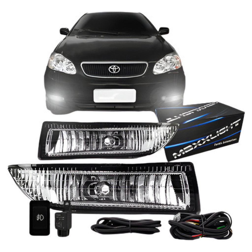 Kit Farol Milha Corolla Fielder 2003 2004 Modelo Original