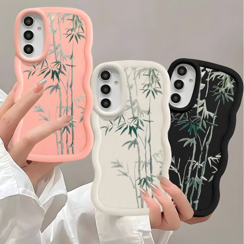Capa De Bambu Capinha Silicone Anti-impacto Para IPhone 7 8 14 15 16 16E 13 11 12 17 Normal Pro Plus Max Ar Caso De Tele