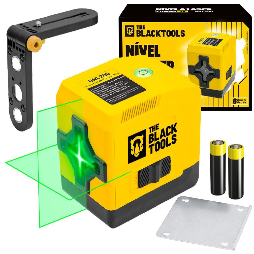 Nível A Laser 2 Linhas Verde 20 Metros Esquadro Prumo Profissional Bnl200 The Black Tools em Oferta na Shopee