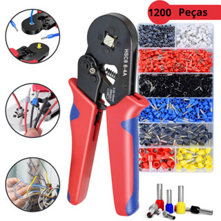 Alicate de Crimpagem para Ferramentas Fotovoltaicas prensa terminal tubular crimpar ilhos 0.25 Até 10mm² 1200peças-M em Oferta na Shopee