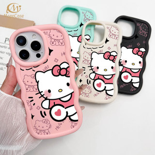 Capa Para iPhone 13 12 11 16 17 15 14 Pro Max XR 17Air XSMax Macaron Cor Silicone Caso De Telefone Olá Kitty Mopo em Oferta na Shopee