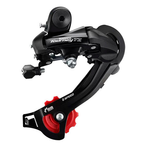 Câmbio Traseiro Shimano Tourney Rd Tz500 6v/7v Sem Gancheira Preto