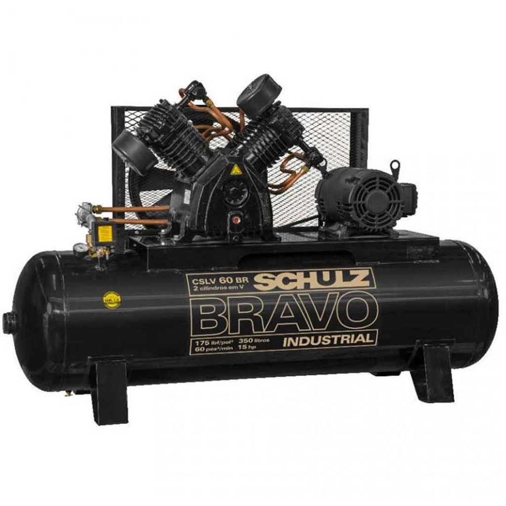 Compressor Schulz Bravo CSLV60350l Motor 15cv TRI WEG 380660v