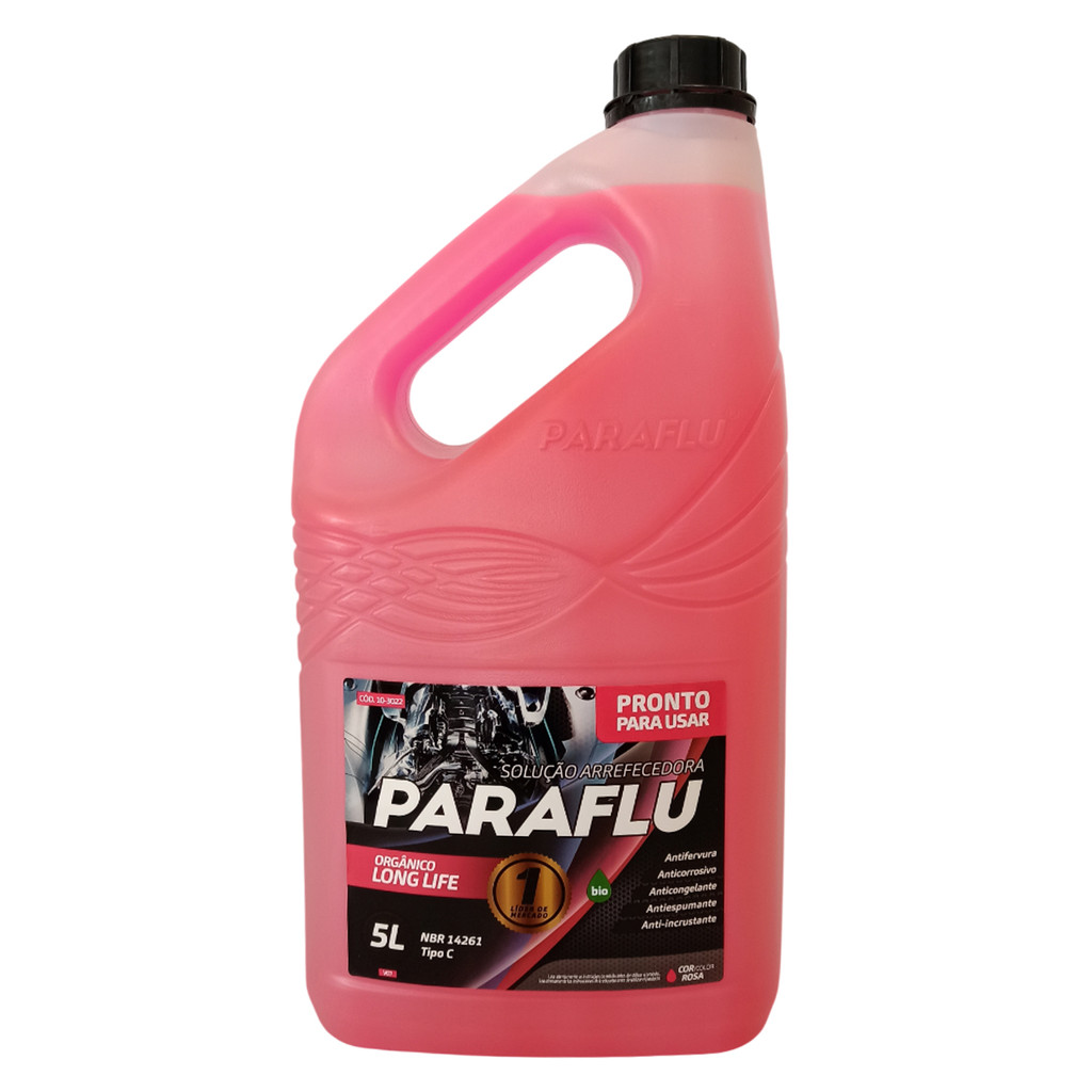 5l Aditivo Radiador Pronto Para Uso Rosa Paraflu
