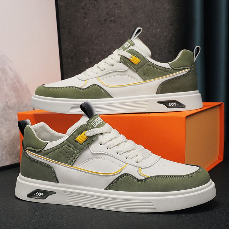Novos tênis de skate, tênis masculinos retrô universitários, tênis brancos estilo primavera, tênis esportivos casuais de