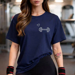 Camisetão T-shirt Basic Unissex Algodão 100% Blusa Feminina Gym Treino Fitness Musculação Halter.