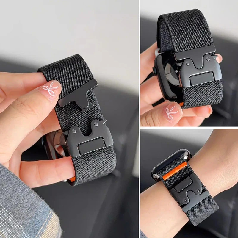 Correias de Paracord para iWatch Ultra 3, 49mm 45mm 46mm 44mm 42mm 40mm 41mm, Pulseira para iWatch Series 11 10 9 8 7 6 
