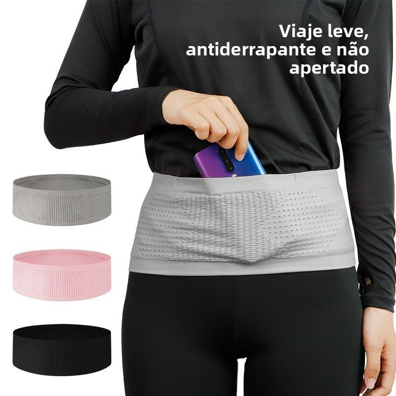 Saint Pauro Marathon Homens Mulheres/Bolsa de corrida dedicada antirroubo invisível