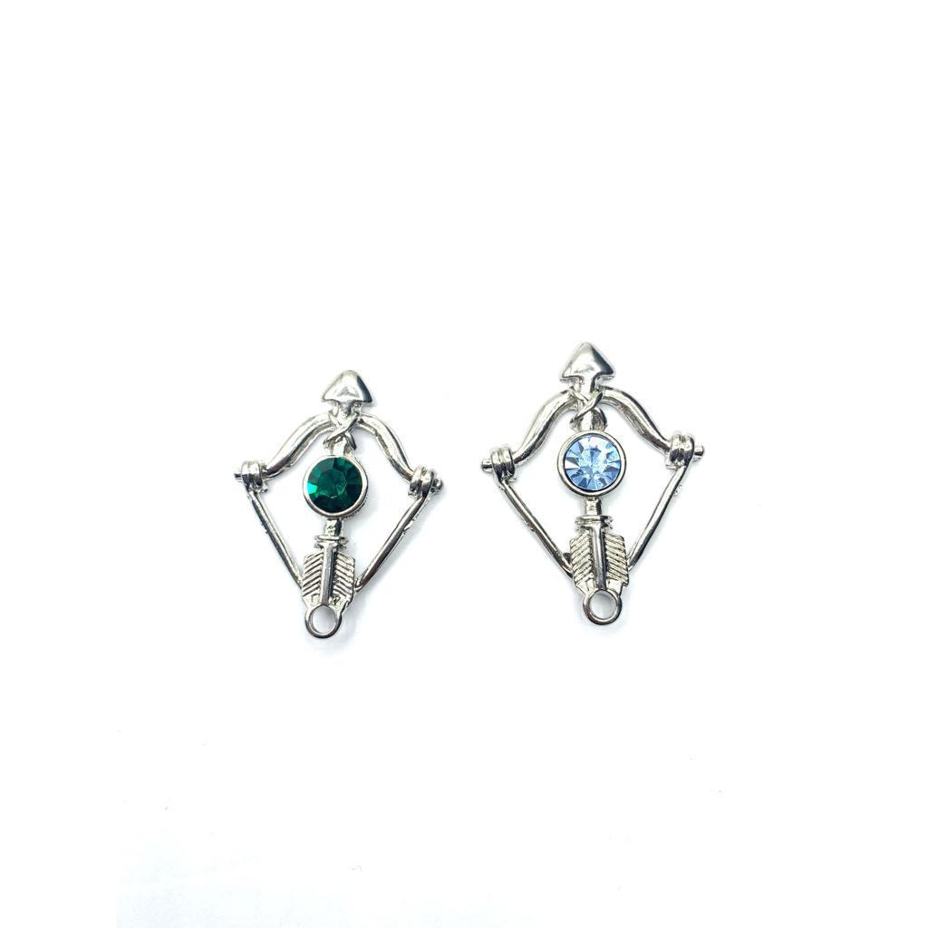 Pingente Arco Flecha Ofá Com Strass -