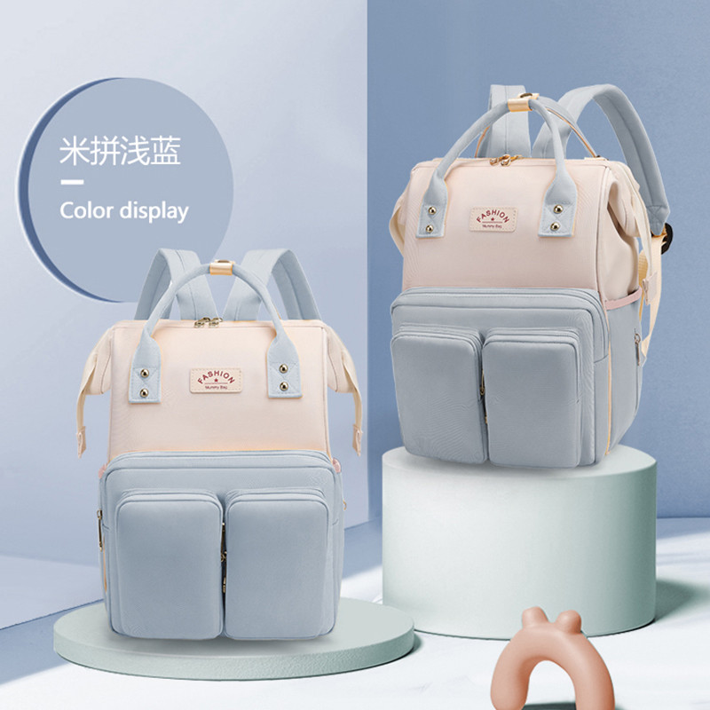 Mamãe saco mãe bebê mãe 2024 novo estilo portátil ombro duplo grande capacidade 2023 mochila leve multifuncional bebê es