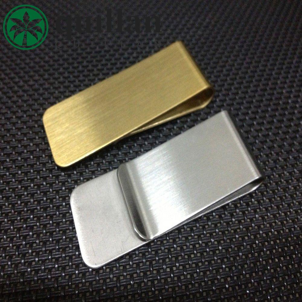 QUILLAN Clipe De Dinheiro Conveniente De Alta Qualidade Cartão De Crédito ID Titular Notas Bolso Fino Aço Inoxidável Bol