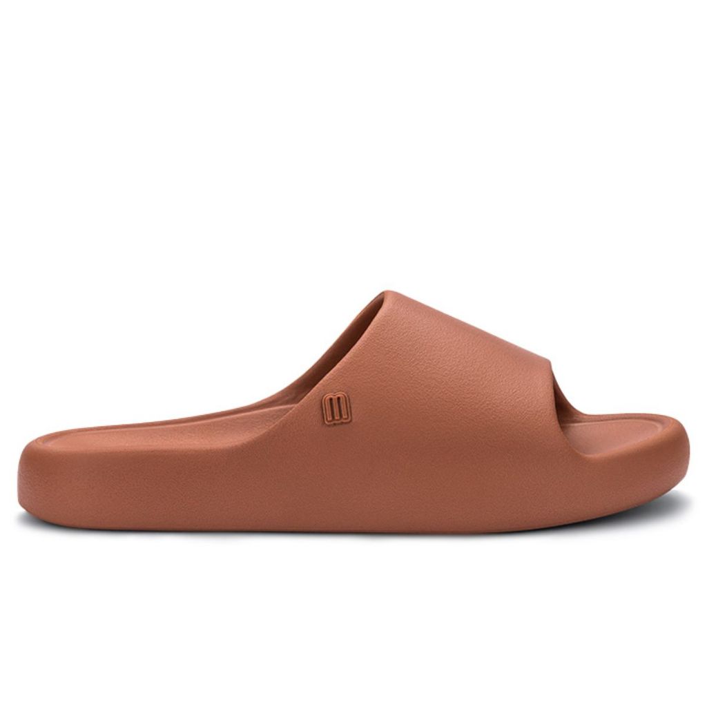 SANDALIA MELISSA FREE PRINT SLIDE FEMININA MARROM