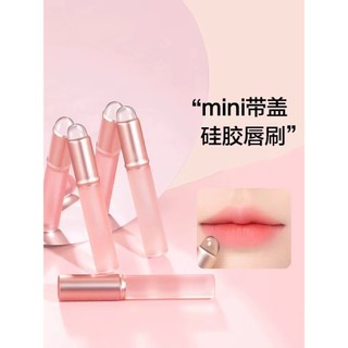 Pincel labial de Silicone Mini pincel corretivo redondo pincel para manchas de lábios dedo barriga portátil pincel de ba