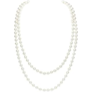 BABEYOND Colar Longo de Pérolas, Conjunto de Colar de Pérolas Falsas, Colar de Pérolas Longo com Contas, Joia de Fantasi