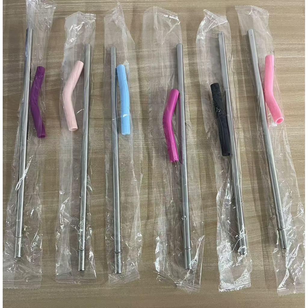 Canudo inox com Bico Silicone para Copo Térmico 1.200ml