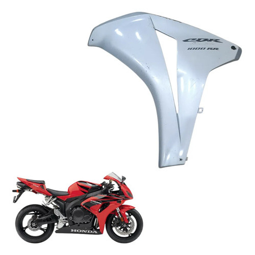 Carenagem Lateral Esquerda Honda Cbr 1000 Rr Fireblade 07 08 Prateado