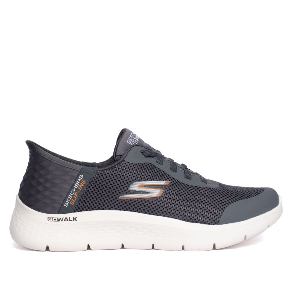 Tênis Masculino Skechers Go Walk Flex Cinza Escuro