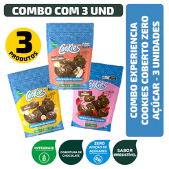 Combo Experiencia Cookies Coberto Zero Açúcar - 3 unidades