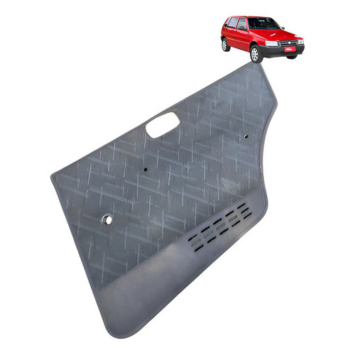 Forro Porta Traseira Direita Fiat Uno Fire 2005 2008 Preto