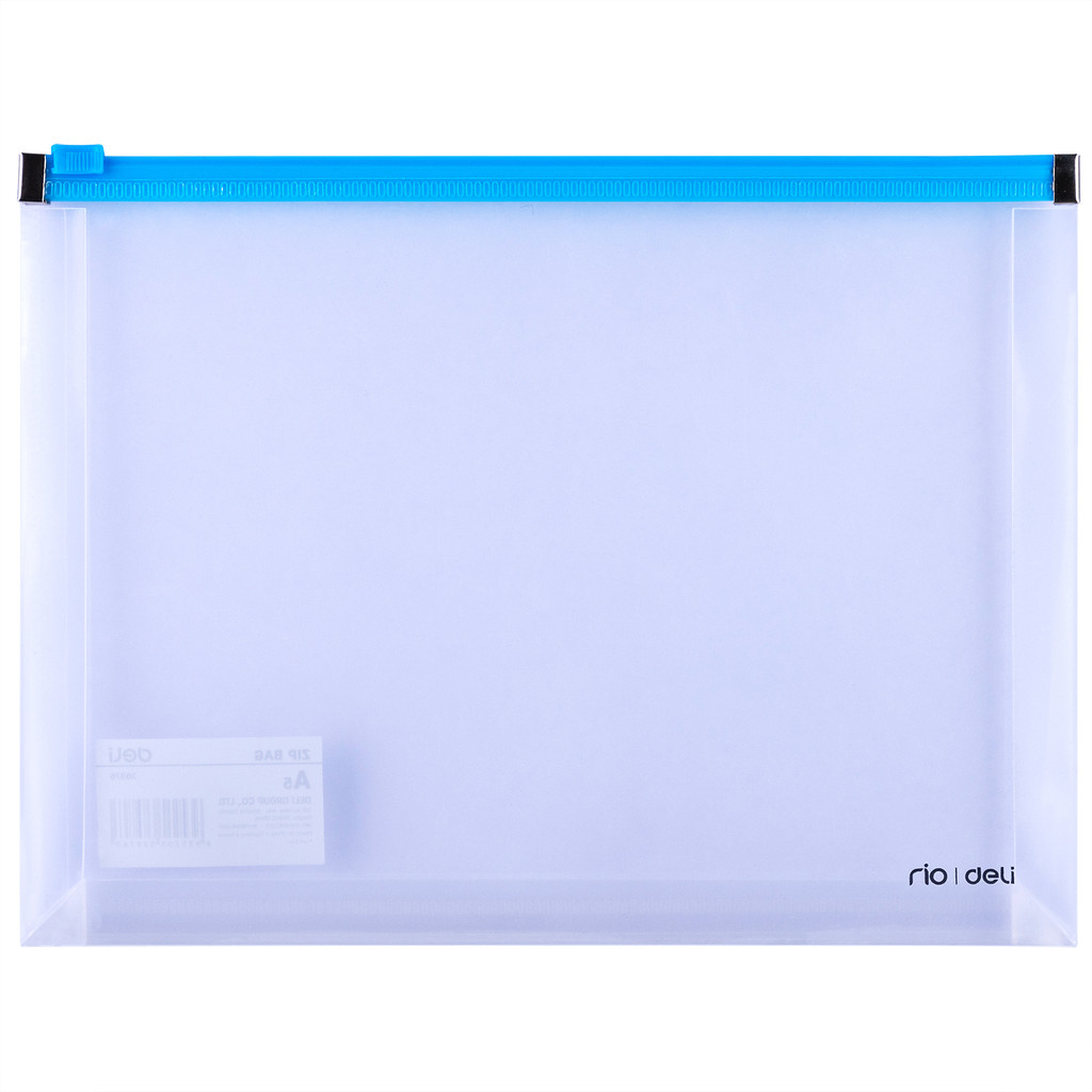 Pasta Zip Deli A4/A5 Transparente Kit com 4 Organizadores de Documentos para Escola e Escritório · foto 2