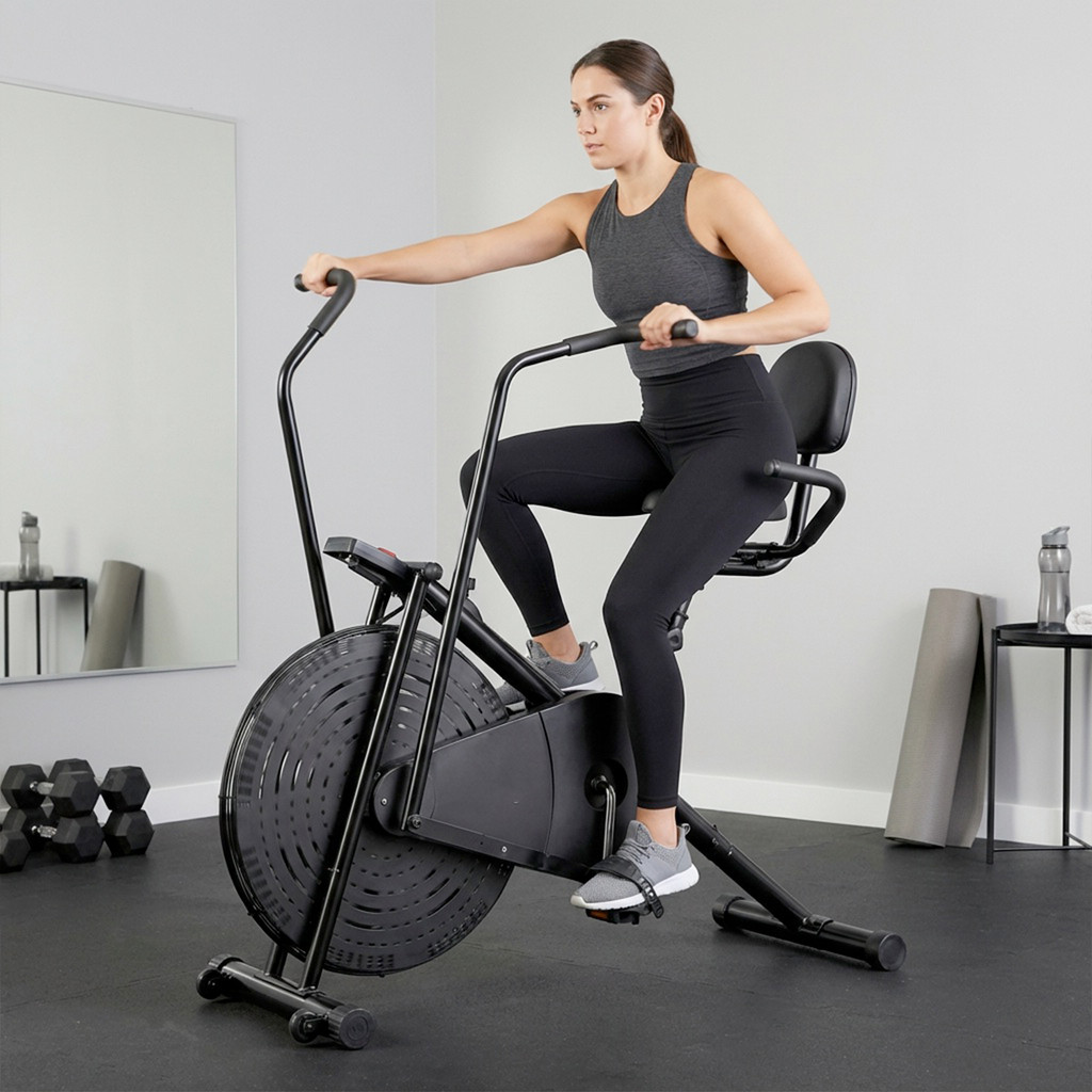 Bicicleta Ergonometrica Air Bike Vertical Residencial para Spinning Ergometrica Semi Profissional