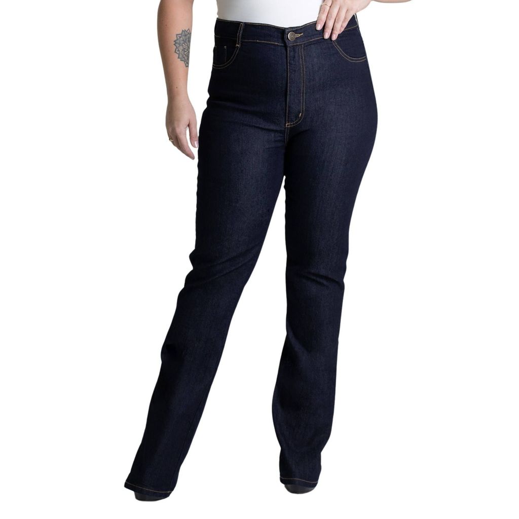 Calça Jeans Sawary Plus Size Bootcut - 275222 em Oferta na Shopee