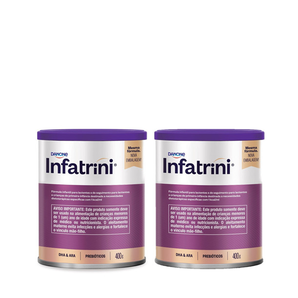 Kit 2 Fórmula infantil Infatrini 400g em Oferta na Shopee