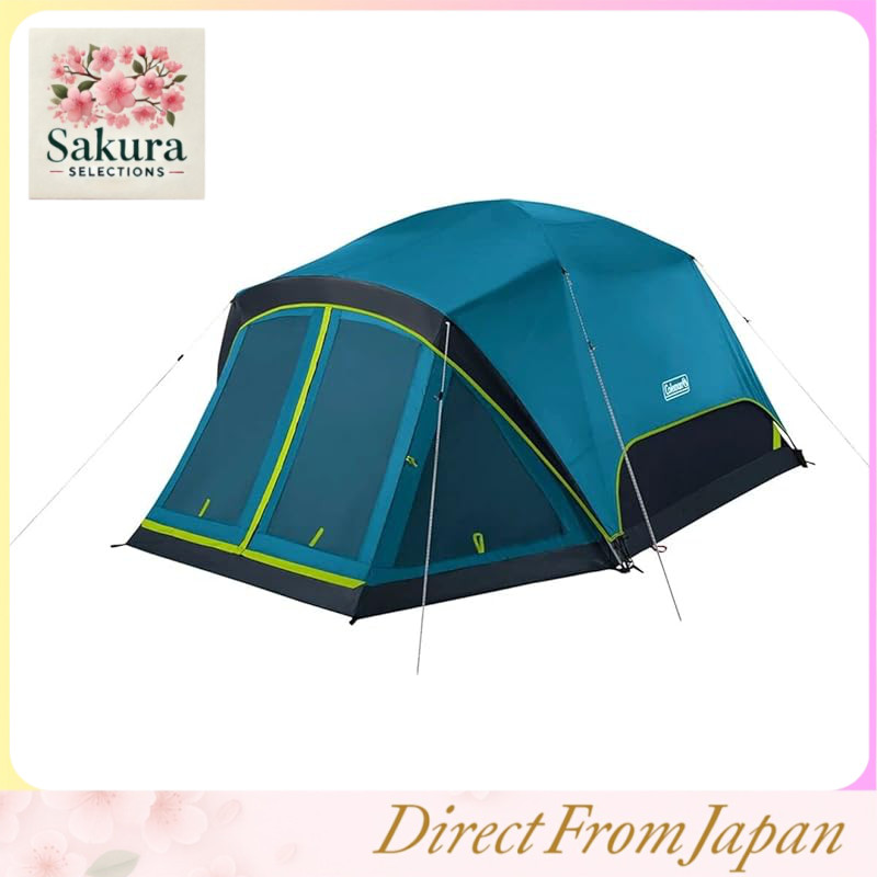 Coleman Skydome 4-Person Camping Tent with Dark Room Technology and Screened Room