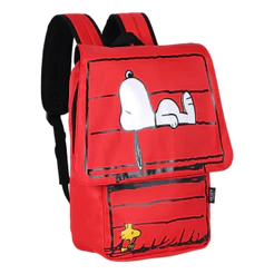Mochila De Costas Escolar Snoopy Vermelho Infantil