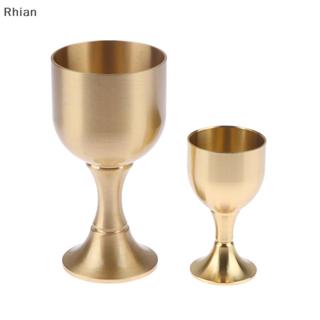 [Rhian] Copo De Cálice De Latão Coquetel Vinho Bebidas Licor De Metal Para Acessórios De Casa De Festa COD em Oferta na Shopee