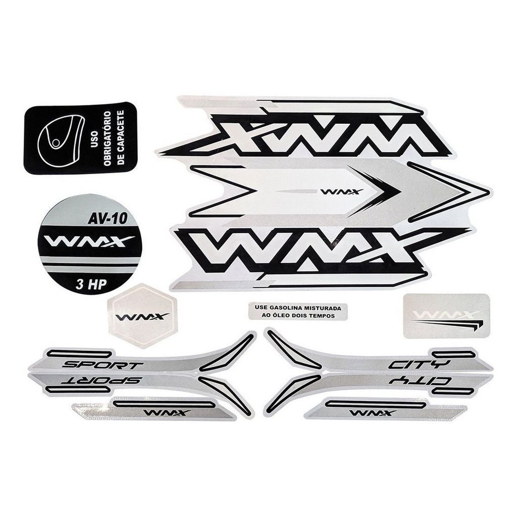 Kit Adesivo Para Bicicleta Motorizada Bikelete, Wmx City E Sport