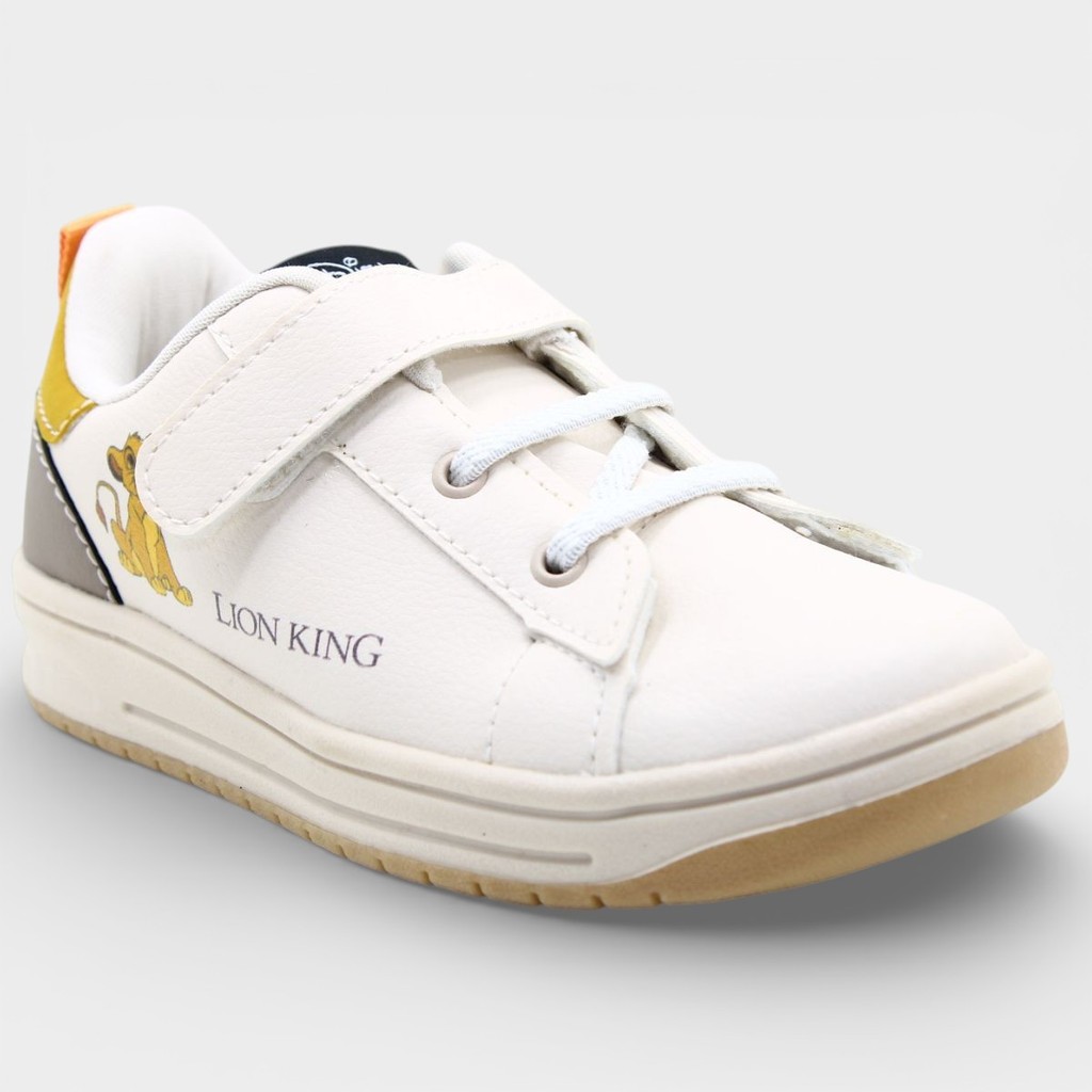 Tênis Infantil Disney Rei Leão Velcro Menino - Branco e Bege em Oferta na Shopee