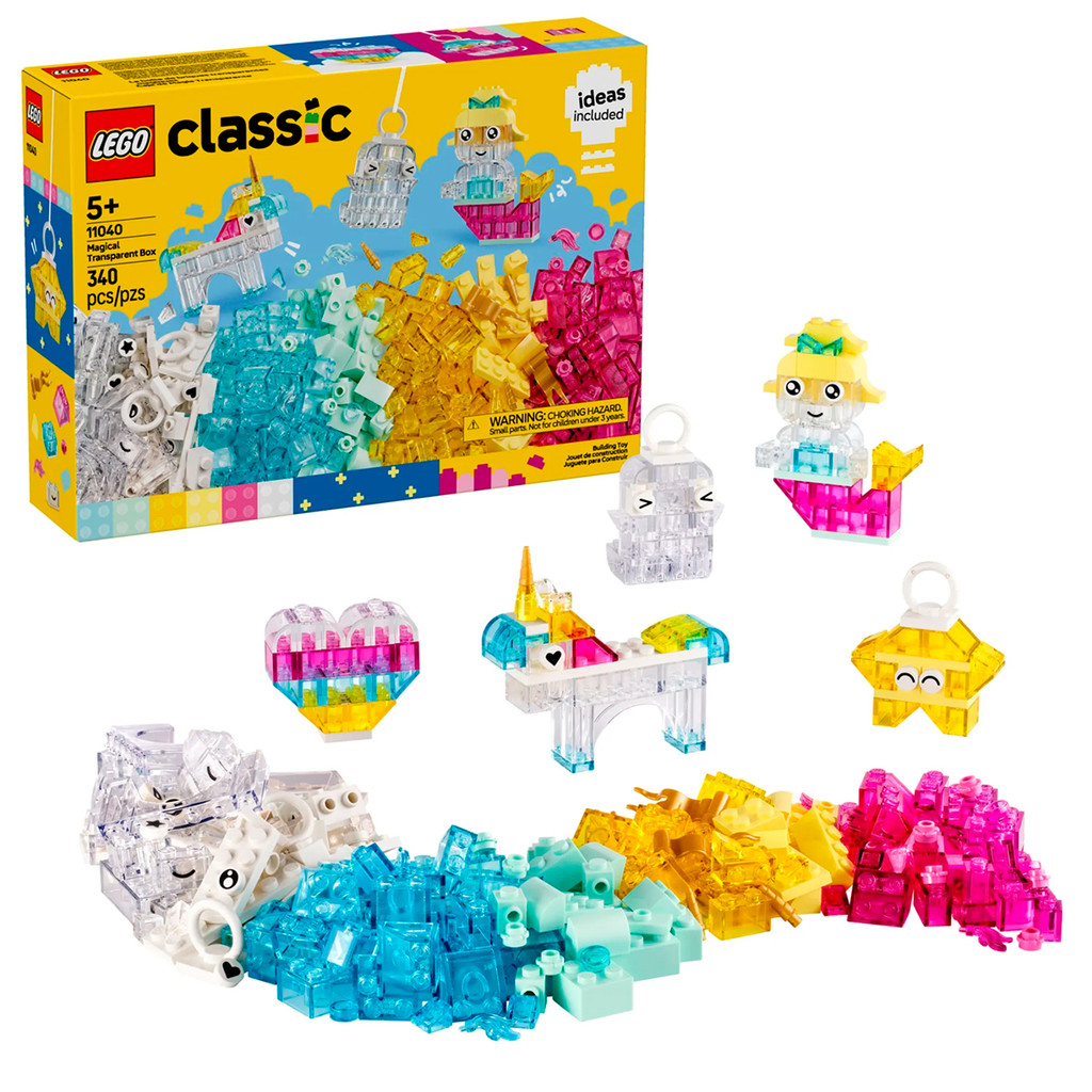 Lego Classic 340 Clássico Caixa Transparente Mágica Criativa 11040 - Lego