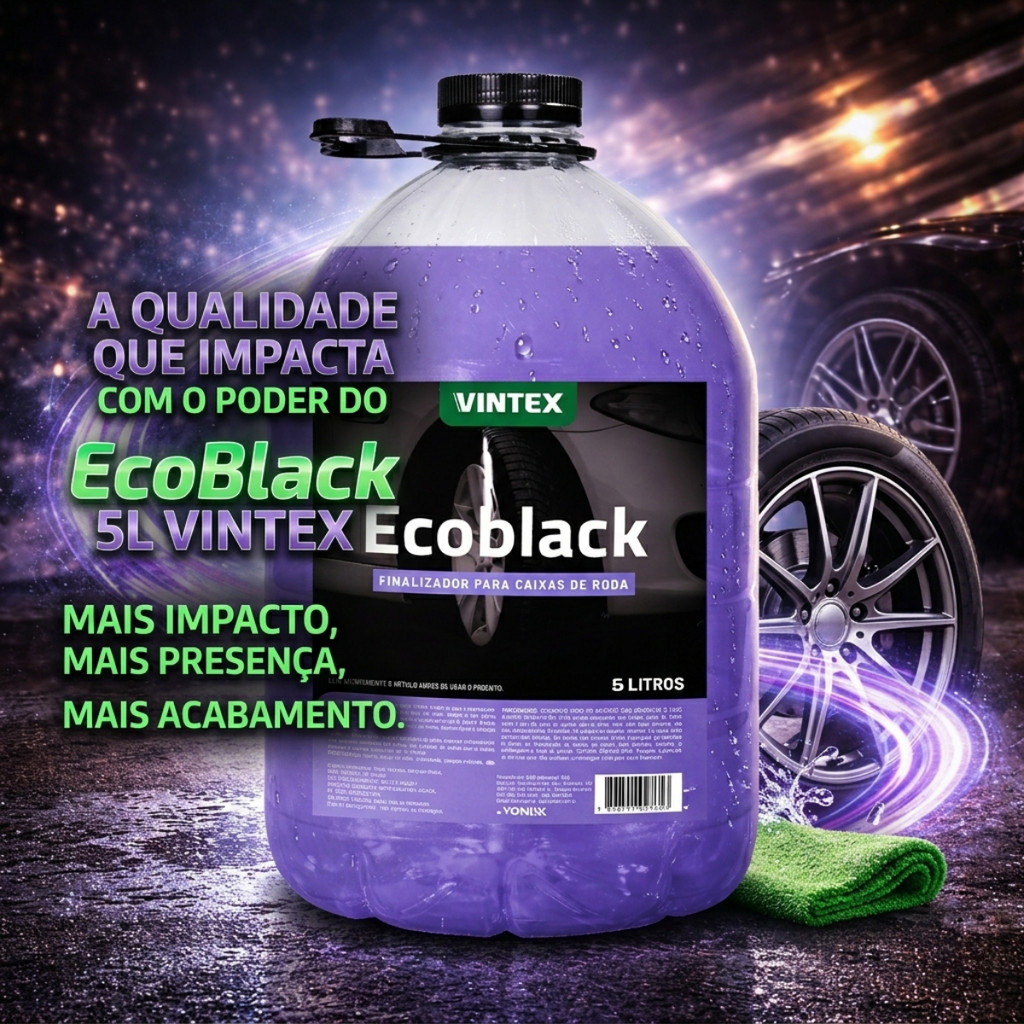 Finalizador Para Caixa De Rodas Ecoblack 5 Litros Vonixx Cor Roxo
