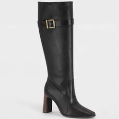Bota Vizzano Cano Alto Salto Listrado Feminina
