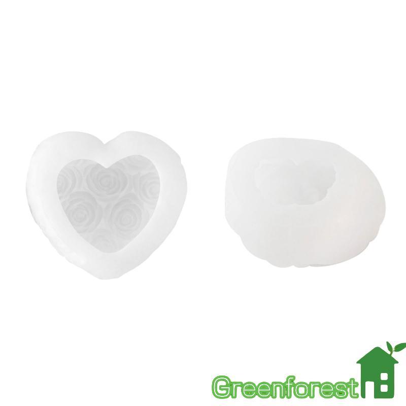 greenfor 2 Unidades Moldes Silicone Coração Rosa Para Fazer E Chocolate