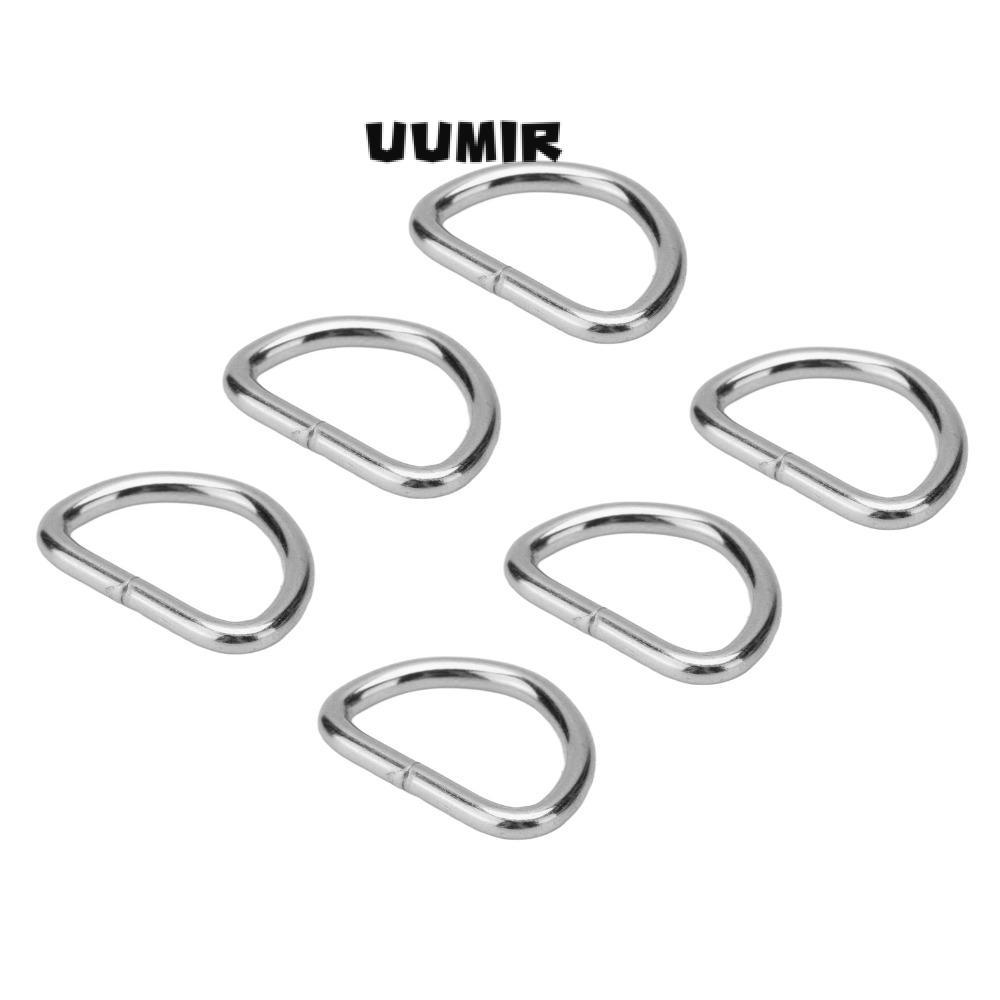 UUMIR 100 Peças De Anéis D De Metal , Prateados Duráveis , Acessórios De Bagagem Ferro Dourado Preto , Fivela , Bolsas ,