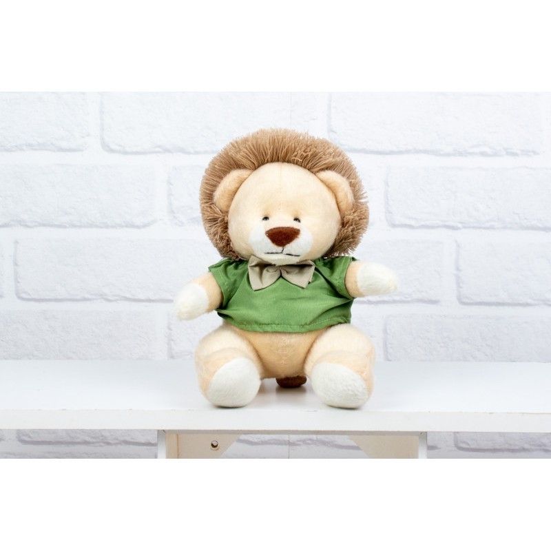 Leão Pelúcia Decoração Safári Selva Savana - 15 cm Pelúcia de Luxo