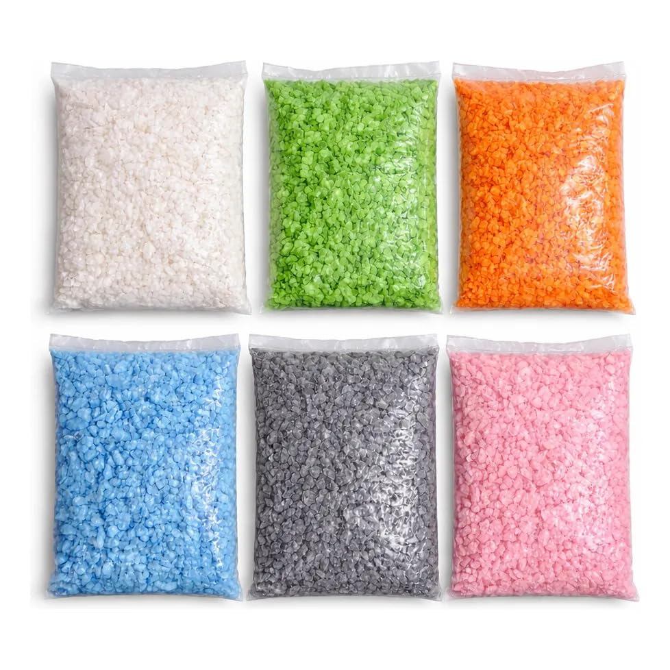 Pedras Para Aquario Coloridas Cascalho 1kg Decoração Vasos Peixes e Plantas