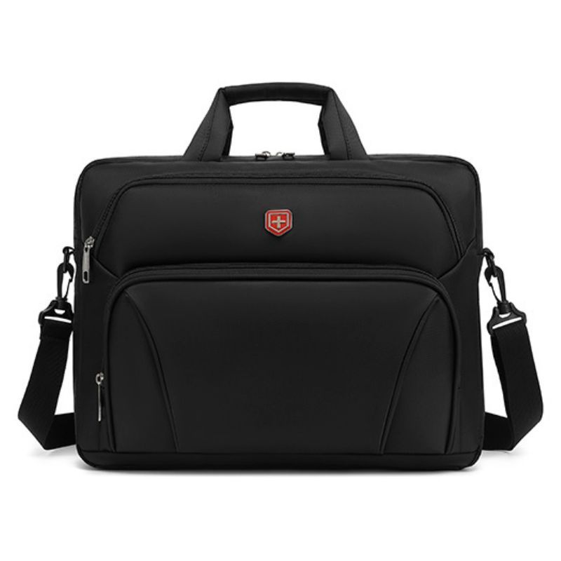 Bolsa Pasta Executiva para Notebook Laptop Masculina Preta Profissional Alça Transversal by Seanite
