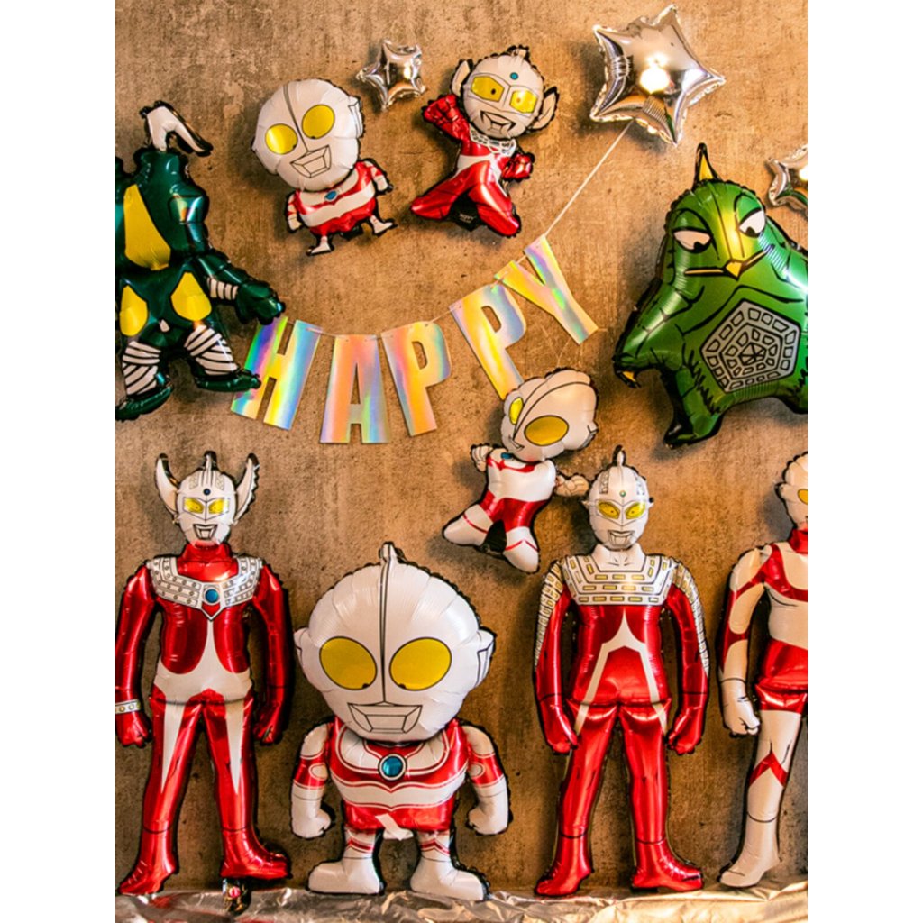 Crianças bebê dos desenhos animados Ultraman genuíno autorizado folha de alumínio balão festa de aniversário decoração c