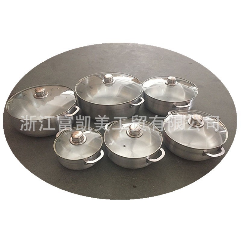 Conjunto de panela de venda quente conjunto de 6 peças conjunto de panela de alumínio conjunto de panela de liga de alum