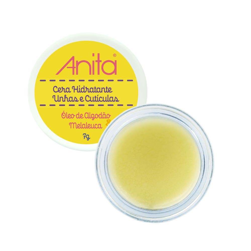 Cera Hidratante Anita Unhas E Cutículas Óleo De Algodão E Melaleuca 7g em Oferta na Shopee