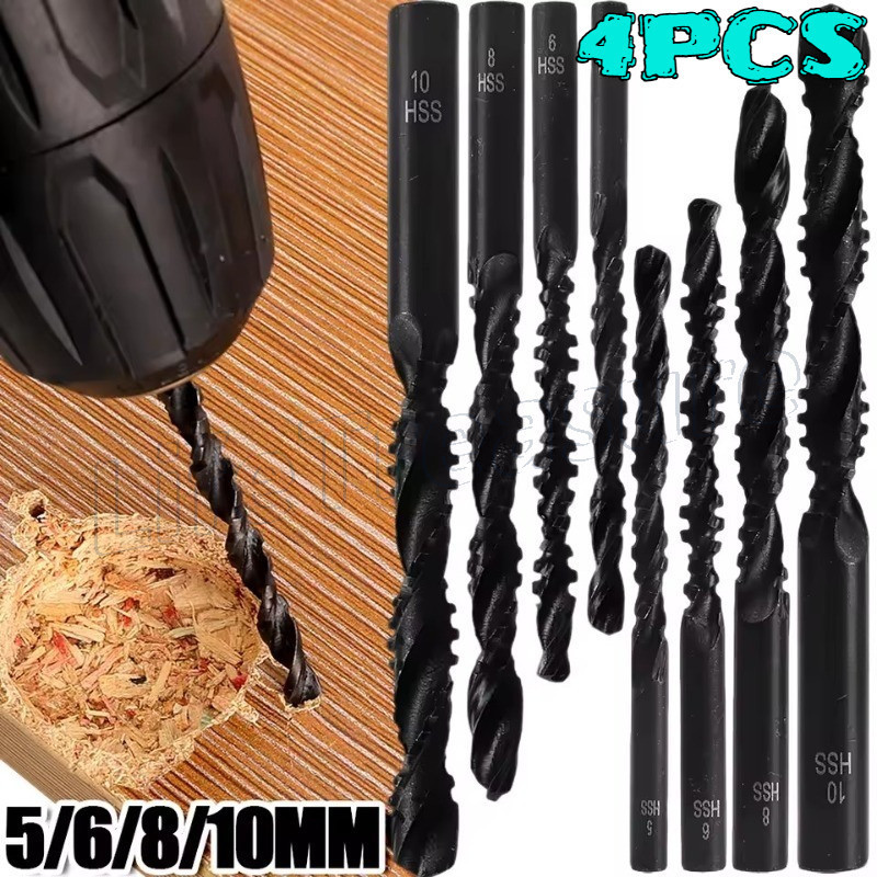 Brocas Helicoidais De Aço De Alta Velocidade De 5-10 Mm-Para Perfuração De Plástico E Metal De Madeira-Acessórios De Har
