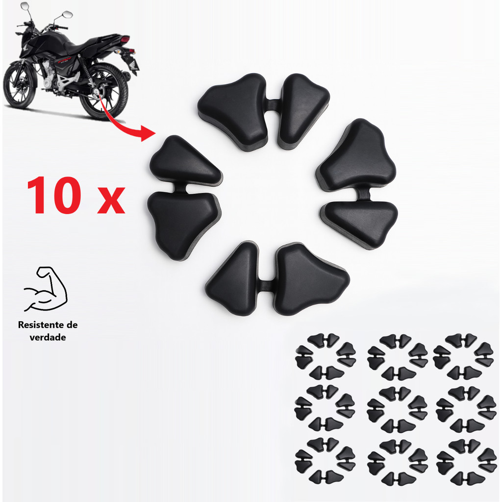 Kit Coxim da Coroa Tira Folga Flange Roda Traseira Honda CG 150/160 Titan Fan Start PVC 10 OU 5
