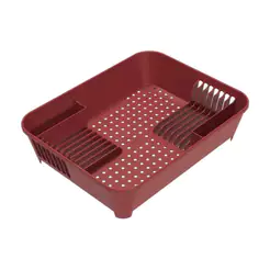 Escorredor de Louças 14 Pratos Coza Basic Vermelho Bold Brinox - 10848/0465