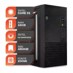 Computador Home Essential S, Intel Core I5 4ª Geração, 16GB DE RAM, SSD 480GB