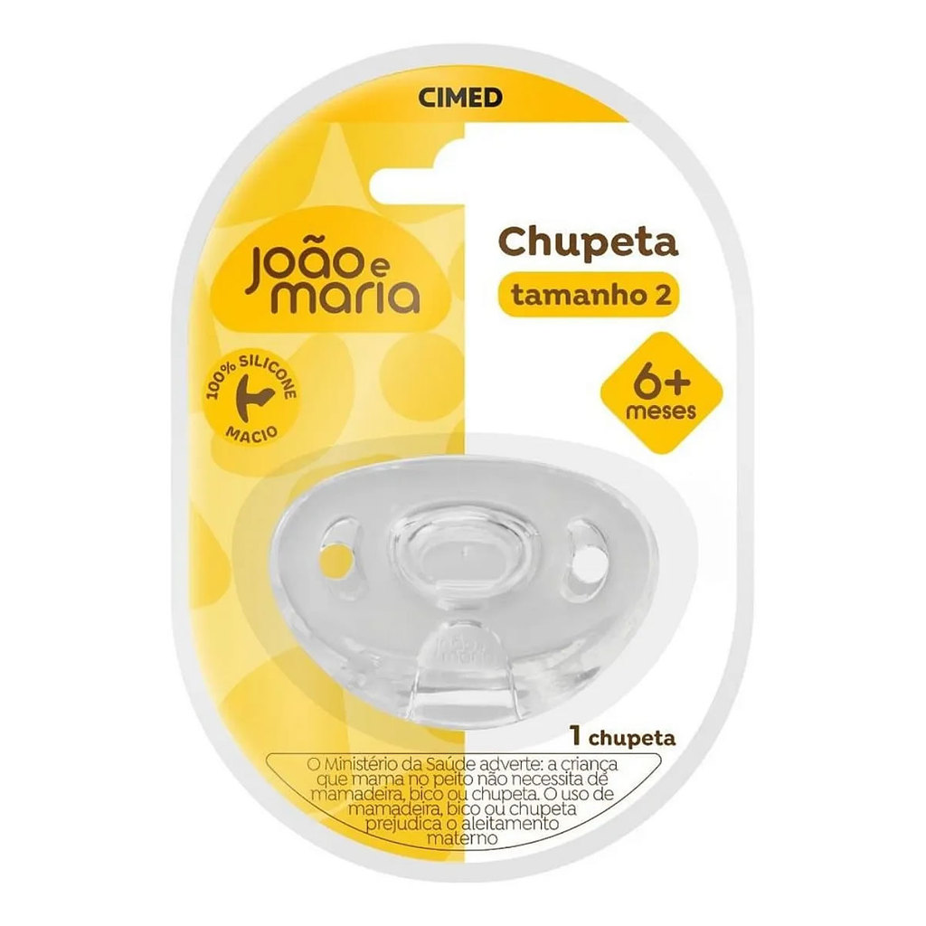 Chupeta João e Maria Tamanho 2 Silicone +6 meses 1 Und em Oferta na Shopee